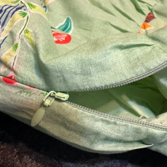 ANTHROPOLOGIE FARM RIO OFF THE SHOULDER TIERED FLORAL BEADED MIDI DRESS SM E/P - Picture 6 of 9